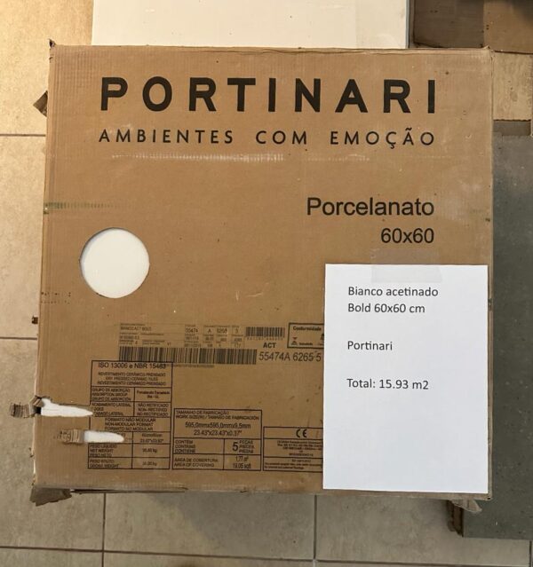 Revestimento PORTINARI — Modelo BIANCO ACETINADO BOLD - Image 2