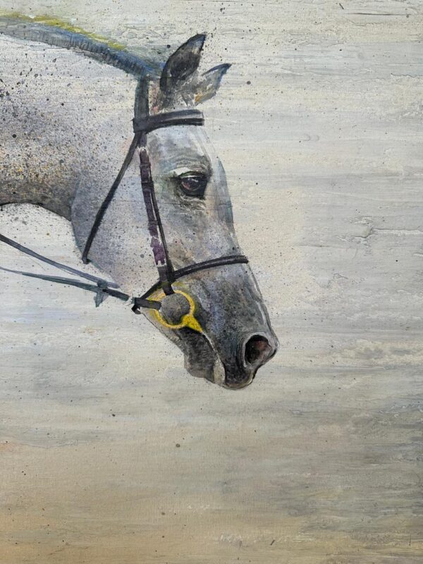 Tela Canvas — Série CAVALOS — CAVALO BRANCO — Artista Plástico IRAÊ BECK - Image 3