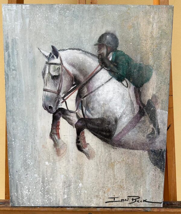 Tela Canvas — Série CAVALOS — CAVALO MONTADO — Artista Plástico IRAÊ BECK - Image 3