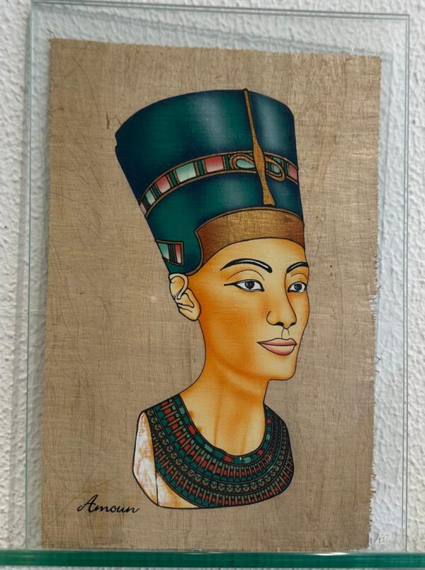 PAPIRO original — NEFERTITI — Sanduíche de vidro sem moldura - Image 2