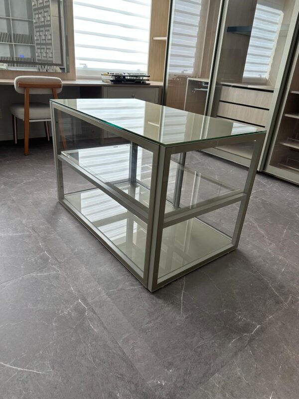ILHA PARA CLOSET — VITRINE — METALON + VIDRO GROSSO - Image 2