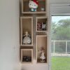 CONJUNTO MDF + METALON — BALCÃO COM PORTAS + GAVETAS + ESCRIVANINHA QUE VIRA PENTEADEIRA + CABIDEIRO DE PAREDE + PRATELEIRA INTEIRA + 8 NICHOS EM DIFERENTES TAMANHOS - Image 10