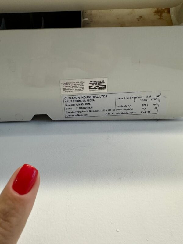 AR CONDICIONADO — MIDEA — INVERTER — FRIO — 18 MIL BTUs - Image 3
