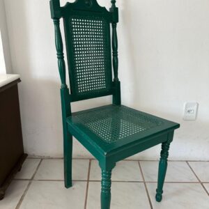 CADEIRA ÚNICA — ANTIGA — PINTURA VERDE