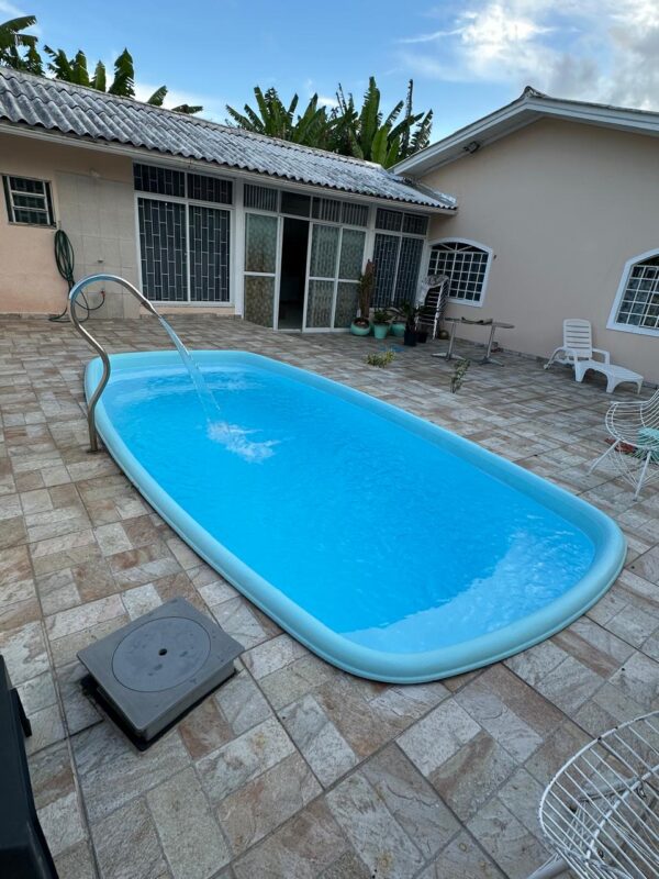 PISCINA IGUI KEE — 10 MIL LITROS — BANCO EM UMA EXTREMIDADE — ESCADA DE DOIS DEGRAUS NA OUTRA — MOTOR EXTERNO E FILTROS — CASCATA CANHÃO DE ÁGUA EM INOX - Image 5