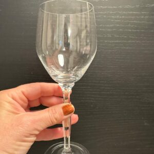 TAÇA CRISTAL LISO STRAUSS — ÁGUA OU TINTO — LOTE DE 6 UNIDADES — Temos 14 lotes — Valor por lote - P003.503