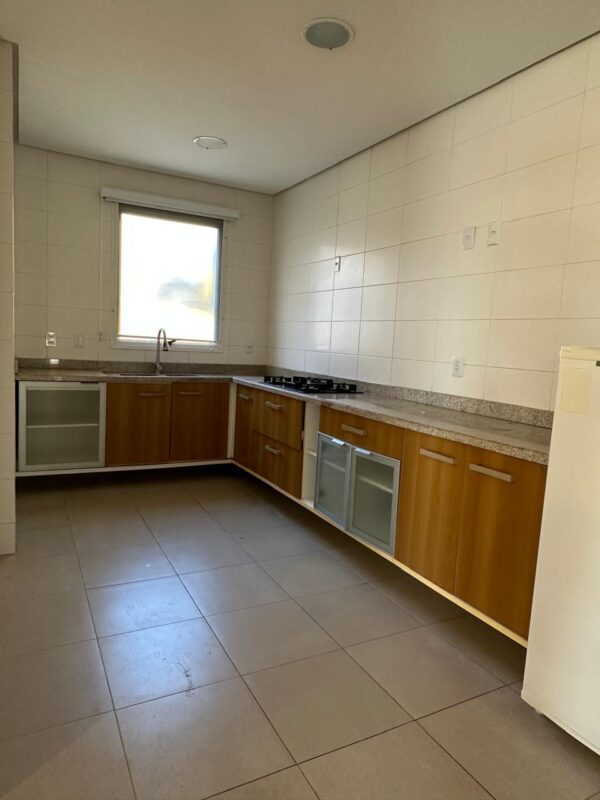 COZINHA DE BANCADA EM L — MDF — SIMPLES, DA CRIARE — PORTAS BEM BOAS — PARTES INTERNAS QUE PRECISAM SER SUBSTITUÍDAS, ASSIM COMO ALGUMAS DOBRADIÇAS