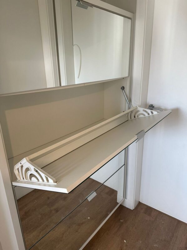 SAPATEIRA ESPELHADA - TODA EM MDF BRANCO - Imagem 5