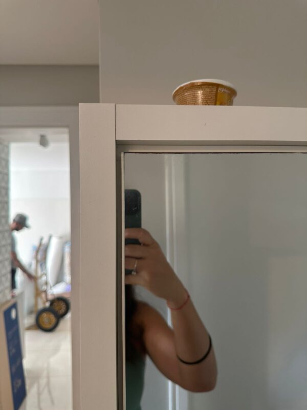SAPATEIRA ESPELHADA - TODA EM MDF BRANCO - Imagem 7