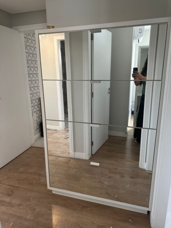 SAPATEIRA ESPELHADA - TODA EM MDF BRANCO - Imagem 3