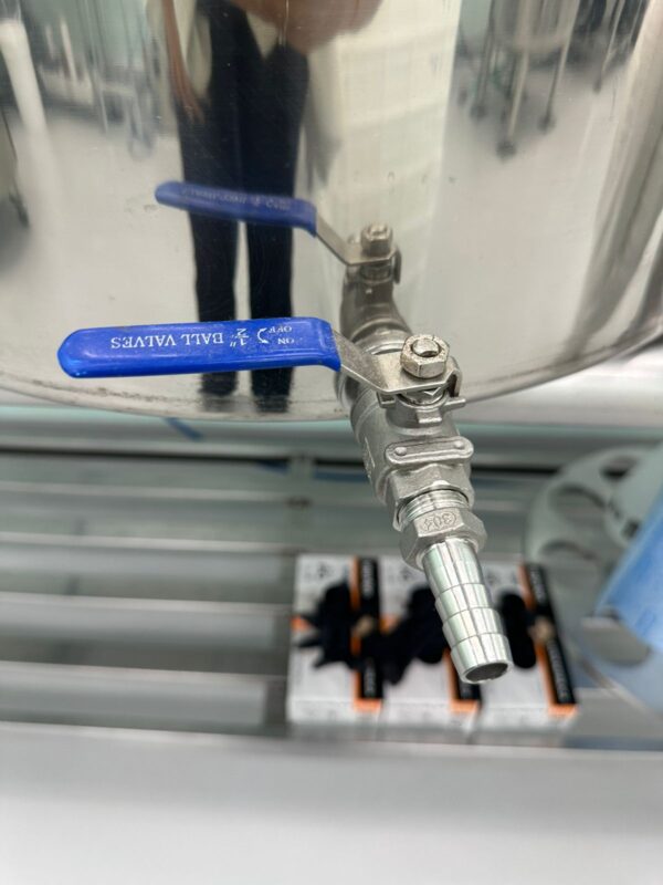 CALDEIRÃO INOX — N60 — COM TAMPA — COM TORNEIRA — COM FUNDO PENEIRA PARA DRENAGEM — 160 LITROS — NUNCA USADO - Image 5