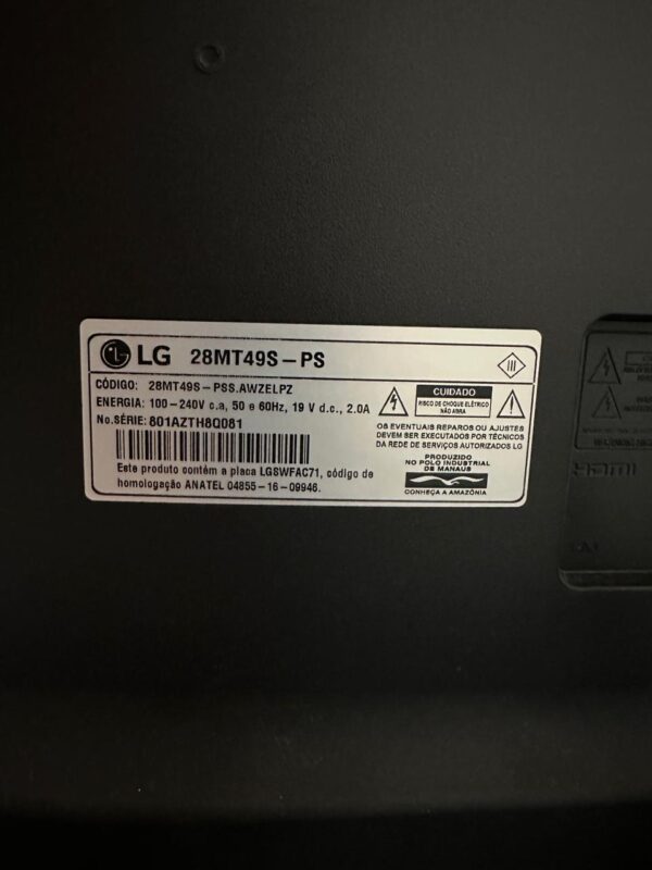TV — 28” POLEGADAS — LG — SMART TV - Image 4