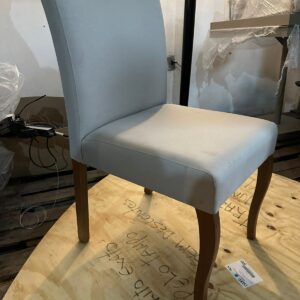 PEÇA ÚNICA - CADEIRA SUFFA - TECIDO CINZA - LINHO SINTÉTICO