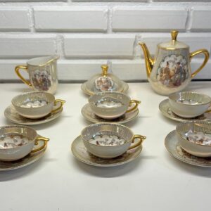 JOGO DE CHÁ CHINÊS ANTIGO - 16 PEÇAS  - PERFEITO ESTADO