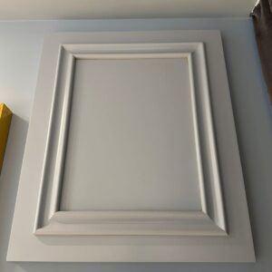 PAR DE BOISERIE - PAINÉIS EM MADEIRA MACIÇA + LACA AZUL CLARA