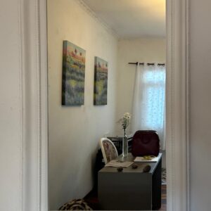 ESPELHO GRANDE — MOLDURA MADEIRA — PINTURA BRANCA — C077.01