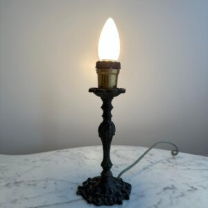 ABAJOUR - PÉ EM BRONZE - SEM CÚPULA - PEÇA DE ANTIQUÁRIO - R031.107