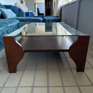 MESA DE CENTRO ATEMPORAL - TAMPO EM VIDRO - D060.16