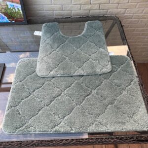 CONJUNTO TAPETES PARA BANHEIRO - 02 PEÇAS - VERDE - HAVAN - P015.102