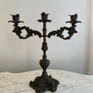 CANDELABRO - BRONZE - ITALIANO - PESADO E ELEGANTE  - R031.108