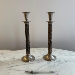 PAR DE CASTIÇAIS DE PRETA + ÉBANO - R031.110