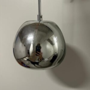 LUMINÁRIA PENDENTE - CROMADA - BEM BACANA - JÁ DESINSTALADA — G030.312