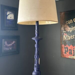 ABAJUR ALTO - AZUL MARINHO - TINTA EMBORRACHADA - PEÇA BEM BACANA - PEQUENO NICADINHO QUE DÁ PARA FAZER AQUELE TRATO — F067.27