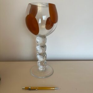 PEÇA DECORATIVA - VIDRO - POÁ - COR MARROM — G043.118