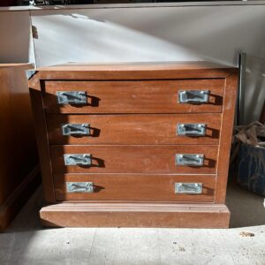 2 CÔMODAS LINDAS ! - MADEIRA + LÂMINA MADEIRA + DETALHES METAL — L085.231