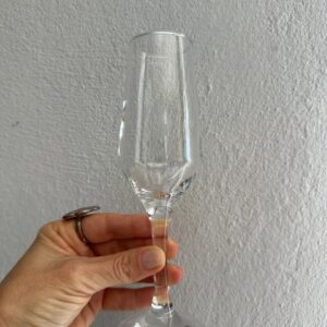 LOTE ÚNICO - 7 TAÇAS ESPUMANTE - VIDRO - NADIR FIGUEIREDO — F066.20