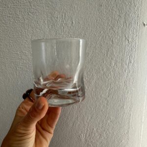 LOTE COPO UÍSQUE - MODELO AMASSADINHO - VIDRO - NADIR FIGUEIREDO - NOVOS - NA CAIXA - TEMOS 2 LOTES DE 6 UNIDADES CADA — F066.26