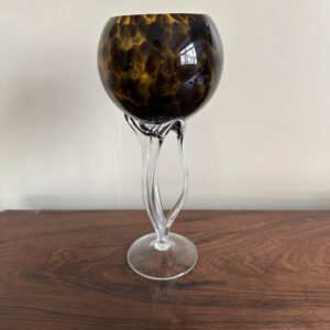 VASO - TAÇA - VIDRO - ESTAMPA ÂMBAR — V010.50