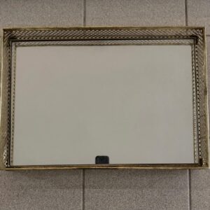 BANDEJA DE ESPELHO + BORDA METAL — J062.218