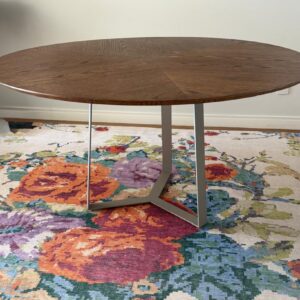 MESA DE JANTAR - MASOTTI - MADEIRA + PÉ METALON — M140.03