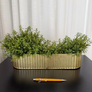 MINI FLOREIRA PARA CENTRO DE MESA - METAL + BUCHINHOS PERMANENTES — L087.10