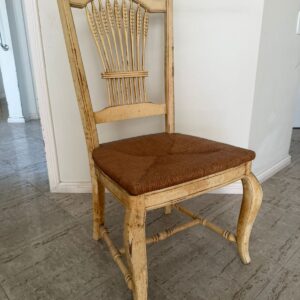 CADEIRA MADEIRA E PALHA - PEÇA ÚNICA - VEIO DO CANADÁ - LANE - UPHOLSTERY — F061.201