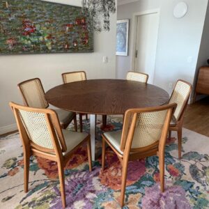 MESA DE JANTAR - MASOTTI - MADEIRA + PÉ METALON — M140.03