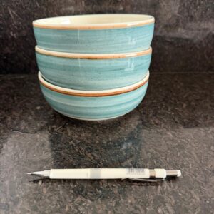 LOTE ÚNICO: 3 BOWLS - CORONA - MODELO CAOBA — W008.28