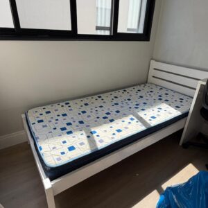 CAMA SOLTEIRO - MADEIRA + PINTURA BRANCA - TOK STOK — M141.32