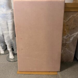 6 PAINEIS DE MDF FORRADOS COM SUEDE ROSA CLARO - PARECE CAMURÇA - Valor por peça — F060.112