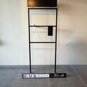 ARARAS METALON - PRETAS - 3 MENORES E 1 MAIOR - ACESSÓRIOS DE EXPOSIÇÃO E INFORMAÇÃO - Valor por kit — F060.110