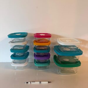 COMBO MARINEX ! - POTES PEQUENOS PARA GUARDAR ALIMENTOS NA GELADEIRA OU LEVAR NA LANCHEIRA — B049.59