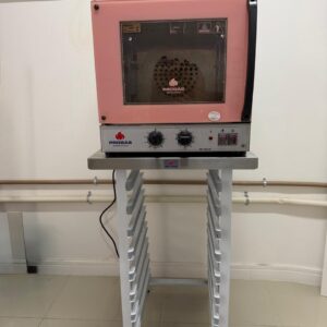 COMBO: FORNO ELÉTRICO PROGÁS - COR ROSA + ESQUELETO FERRO + TAMPO DE AÇO + 2 LUVAS DO CHEF — J070.09