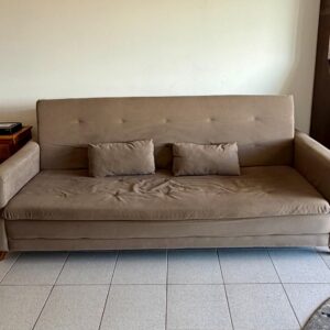 SOFÁ CAMA - SUEDE - PEÇA SIMPLES — J071.27