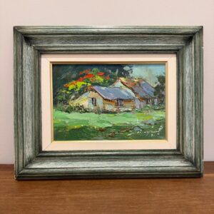 ÓLEO SOBRE TELA - ARTISTA PLÁSTICO DINIZ DOMINGOS - OBRA CASA DE CAMPO - ANO 1999 — B050.04