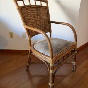 04 CADEIRAS POLTRONAS ARMANDO CERELLO - FIBRAS NATURAIS E MADEIRA — K025.03