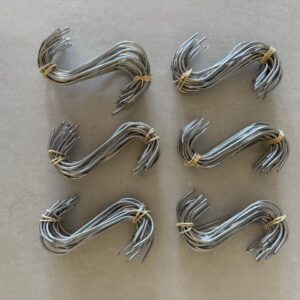 LOTES DE GANCHOS DE INOX - AÇOUGUE - 2 TAMANHOS — Y004.05