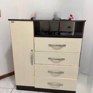 CÔMODA CARRARO - AGLOMERADO - COR MARROM E AREIA — S086.06