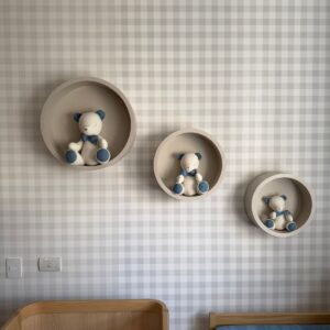 03 NICHOS REDONDOS PARA PAREDE - MDF - MARCENARIA — G050.102