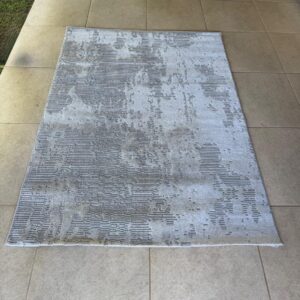 TAPETE TURCO - CREME ACINZENTADO - DESENHO EM ALTO RELEVO — S086.65